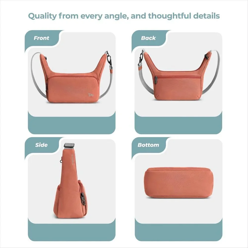 Unisex Terracotta adult Travelon Anti-theft the Voyages East/West Crossbody